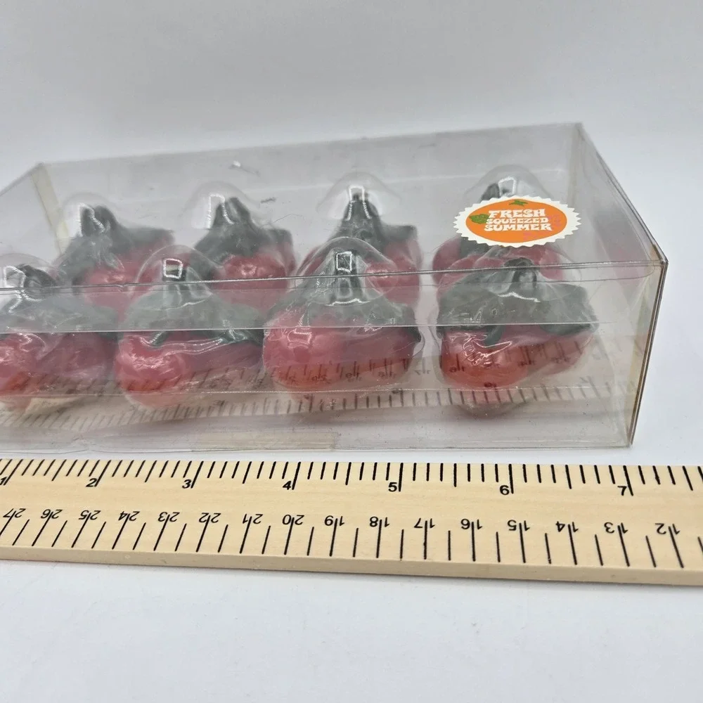 Target Fresh Squeezed Summer Cherry Shaped Fruit Candles‎ Set Of 8 New In Box